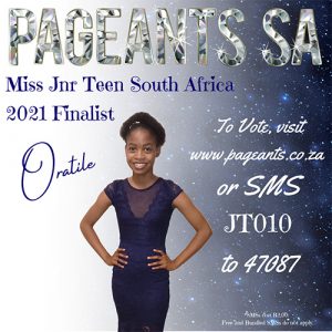 Miss Jnr Teen South Africa 2021 Finalist : Oratile