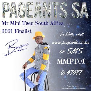 Mr Mini Teen South Africa 2021 Finalist : Bongani