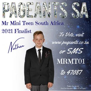Mr Mini Teen South Africa 2021 Finalist : Nathan