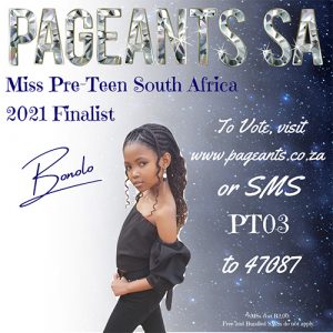 Miss Pre-Teen South Africa 2021 Finalist : Bonolo