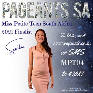 Miss Petite Teen South Africa 2021 Finalist : Sashkia