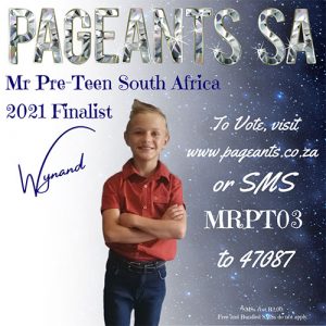 Mr Pre-Teen South Africa 2021 Finalist : Wynand