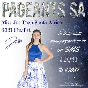 Miss Jnr Teen South Africa 2021 Finalist : Danika