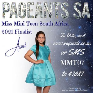 Miss Mini Teen South Africa 2021 Finalist : Anzet
