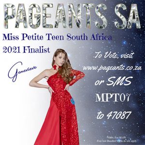 Miss Petite Teen South Africa 2021 Finalist : Genevieve