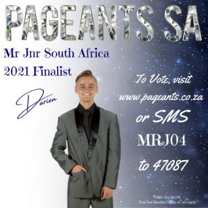 Mr Jnr South Africa 2021 Finalist : Darien