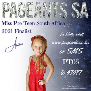 Miss Pre-Teen South Africa 2021 Finalist : Amore